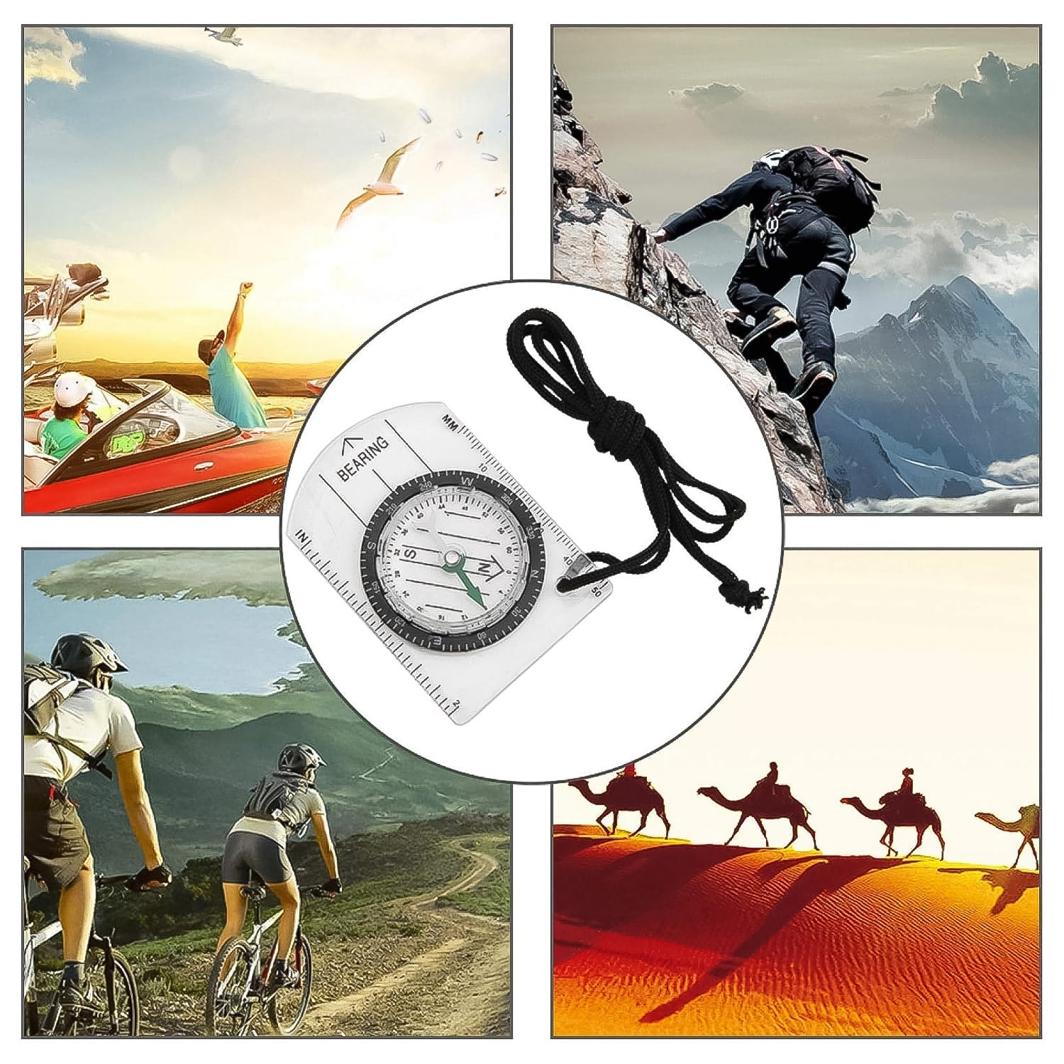 Plastic Compass for Travel Outdoor Compass (1 Pc) Plastic Compass for Travel Outdoor Compass (1 Pc)